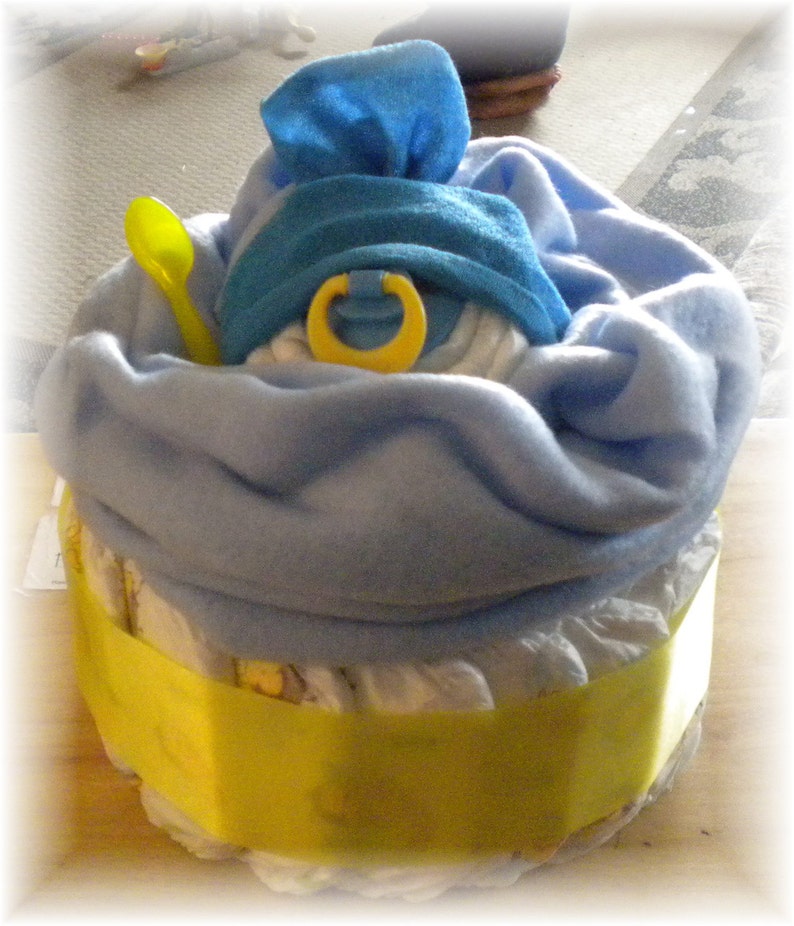 Daiper Cake Giant Baby Face Cupcake Boy Baby Shower Gift