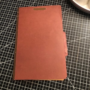 Junk Journal Cover/Shell out of a Vintage file folder! Please read description...