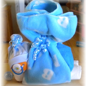 Baby Boy &quot;Stork&quot; Diaper Cake Alternative, Baby Shower Gift