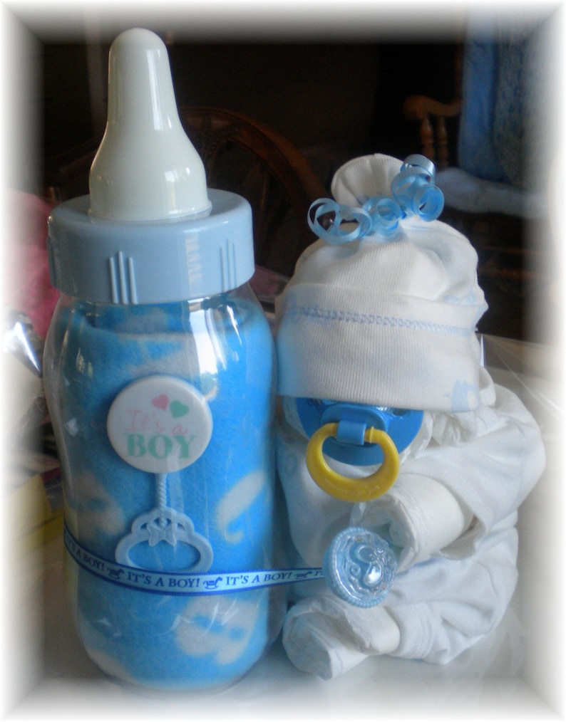 Diaper Cake Diaper Baby Boy &amp; Bottle Bank Baby Etsy