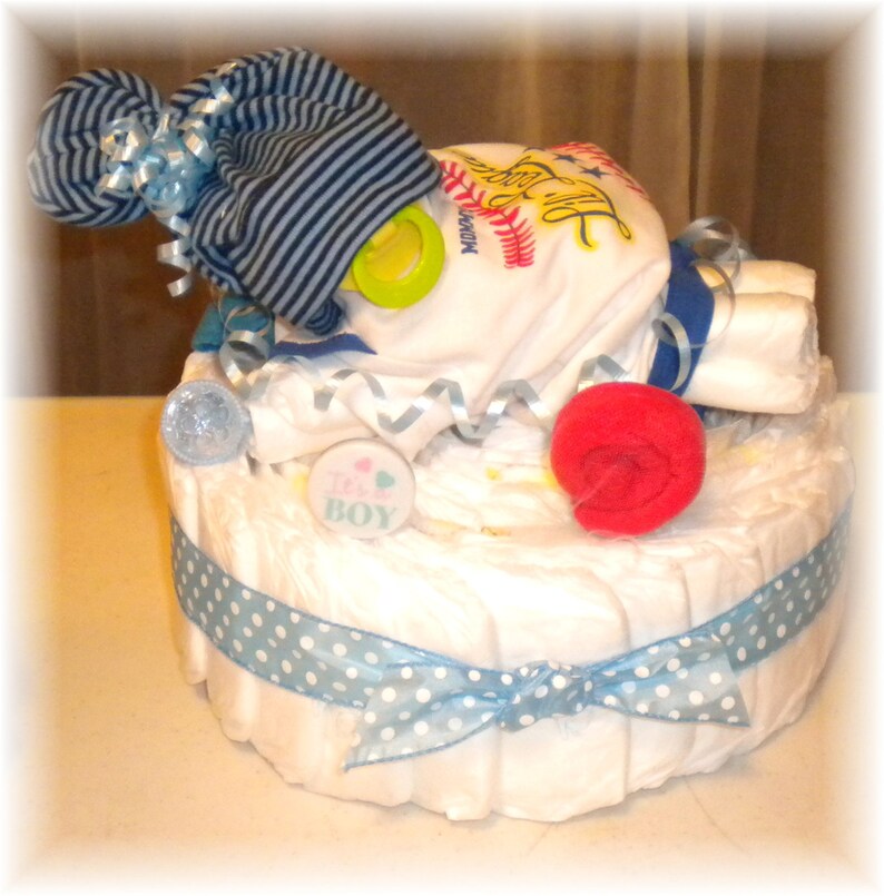 Diaper Cake Boy Custom Baby & Cake YOU Pick Theme/colors Etsy
