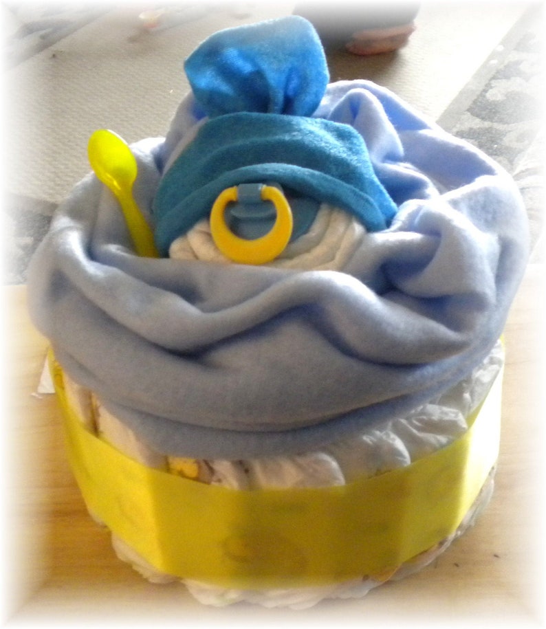 Daiper Cake Giant Baby Face Cupcake Boy Baby Shower Gift