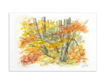Meine Reise 017 – Japan Reise Aquarell Postkarte 10x15 – ShuNiMajiwaru