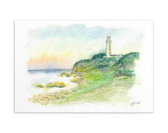 Meine Reise 006 – Japan Reise Aquarell Postkarte 10x15 – TodaiMotoKurashi