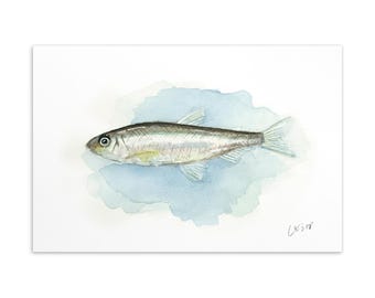 Reise 021 – Japan Reise Aquarell Postkarte 10x15 – WakasagiBozu