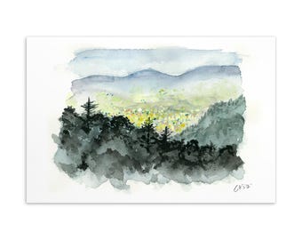 Journal 023 – Japan Reise Aquarell Postkarte 10x15 – AkariNiAtsumaru