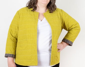 Tamarack Jacket - Women’s Quilted Coat PDF Sewing Pattern - Sizes 14-32