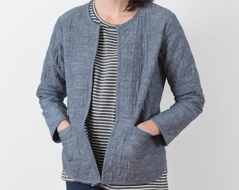 Tamarack Jacket - Women’s Quilted Coat PDF Sewing Pattern - Sizes 0-18