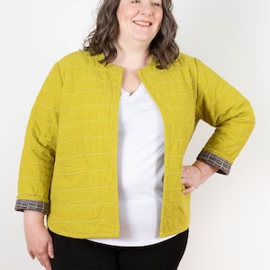 Tamarack Jacket - Women’s Quilted Coat PDF Sewing Pattern - Sizes 14-32