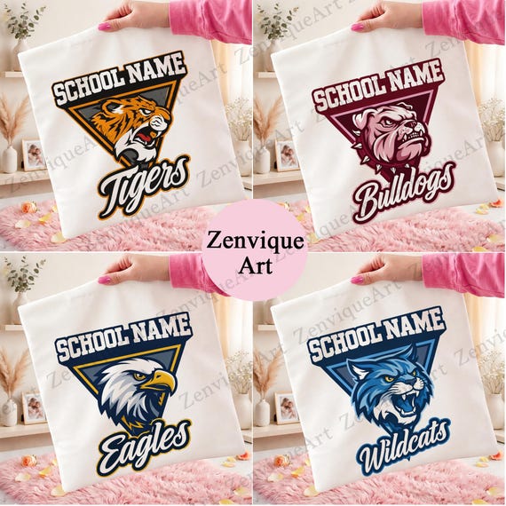 Personalized Sport Png, Custom School Mascot Png, School Spirit Team Png, Mascot Logo Png, Game Day Png, Striped Png, Retro Sport Mom Png