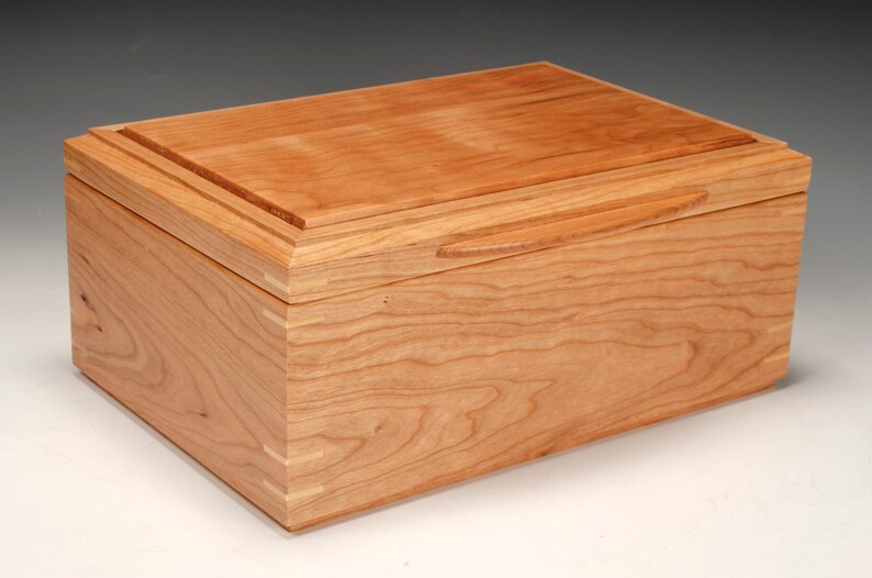 Custom Wood Jewelry Box Cherry Jewelry Box Wooden Keepsake Etsy