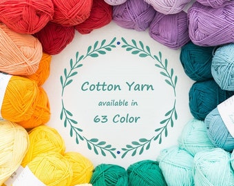 Ice Cream Cotton Yarn 45g Available in 63 Colors / Amigurumi Yarn / Baby Yarn / Crochet Yarn / Knitting Yarn / Crochet Baby Yarn