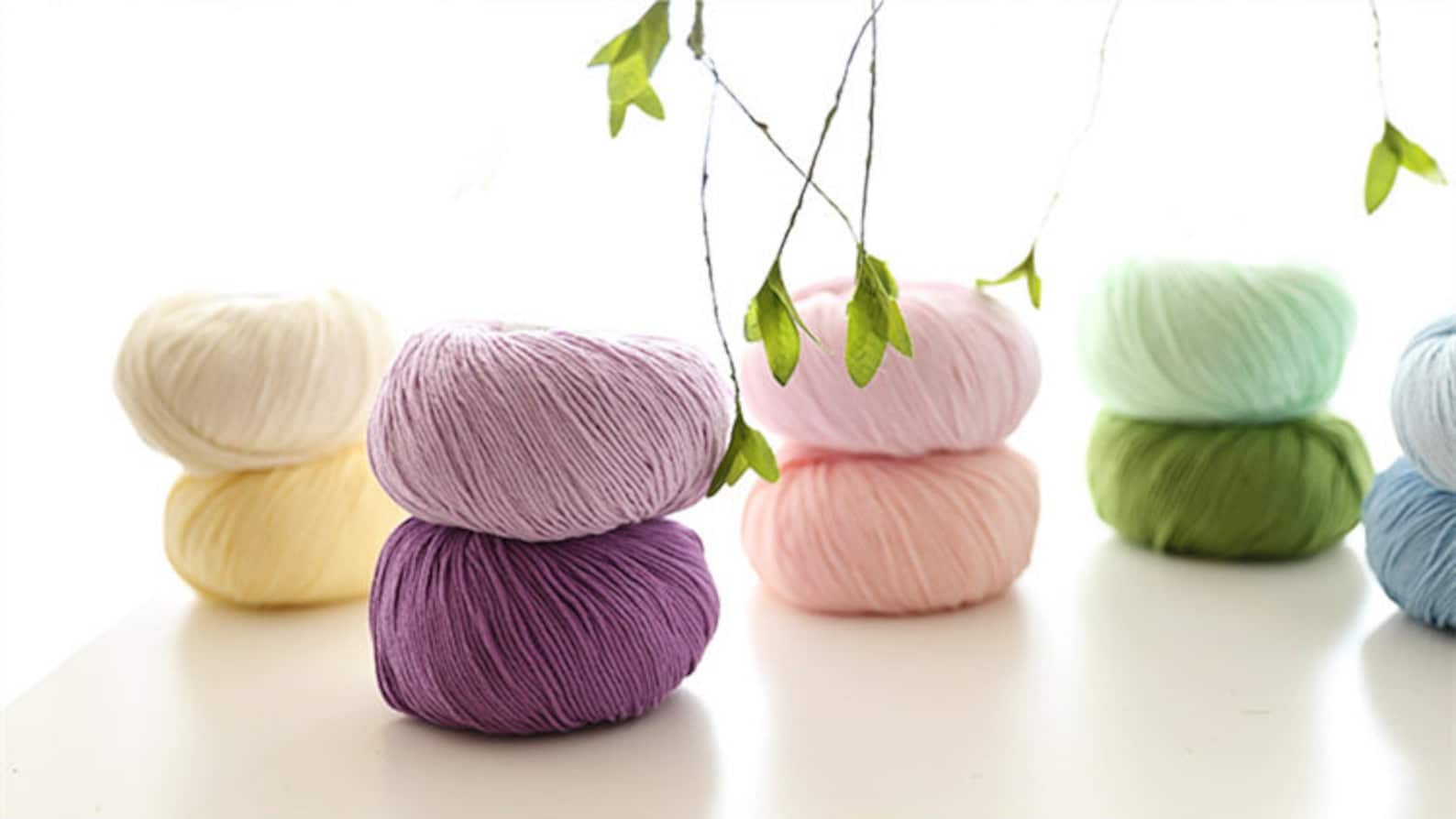 Baby Cotton Yarns / Available in 24 Colors / 50g Crochet Yarns Etsy