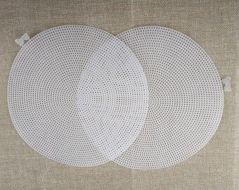 Plastic Bag Grid for Bag Making / Cross Stitch Bag / Bag Making Supplies / Bag Bottoms / Purse Notions / Circle Bag Bottom