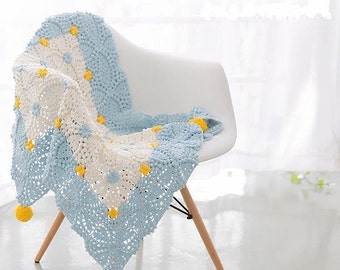 Material Kit: Lyonia Granny Blanket Kit / Material Package ( Free Pattern Included )