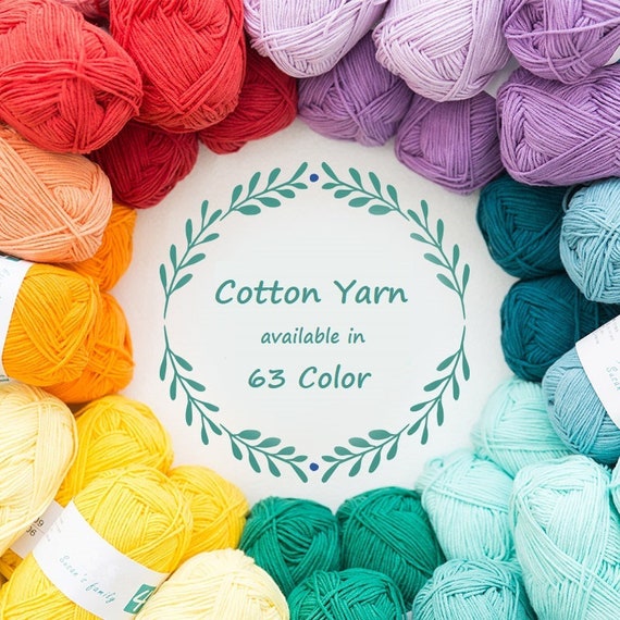 Ice Cream Cotton Yarn Available In 63 Colors Baby Yarn Crochet Yarn Knitting Yarn Crochet Baby Yarn