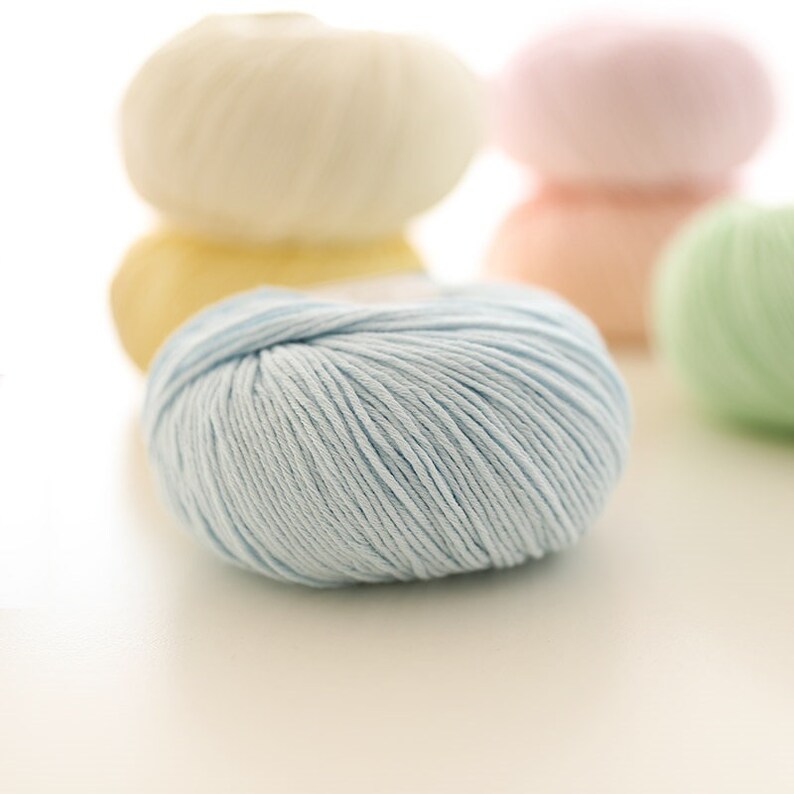 Baby Cotton Yarns / Available in 24 Colors / 50g Crochet Yarns Etsy