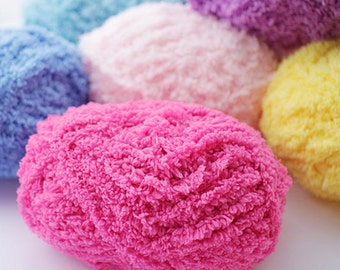 24 Colors Pipsqueak Yarn / 50g Knitting Yarns / Crochet Yarn / Baby Yarns / Fluffy Yarn