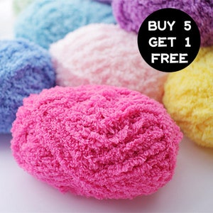Pipsqueak Yarn Available in 24 Color / 50g Fluffy Yarn / Knitting Yarn / Crochet Yarn / Baby Yarn / Stuffed Toys / Fluffy Blanket Yarn