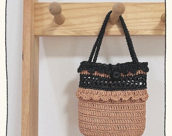 Lace Handbag Pattern / Raffia Bag Pattern / Raffia Pattern / Crochet Bag PDF Pattern / DIY Bag / Crochet Lovers Gift / Summer Handbag