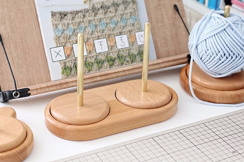 Yarn Spinner / Yarn Holder / Spinning Knitting Tools / Yarn Dispenser / Beginner Crochet Tools
