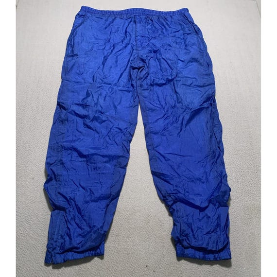 Christian Dior Monsieur, Vtg Christian Dior Monsieur Track Pants Mens L Blue Nylon Lined Ankle Zip 90s