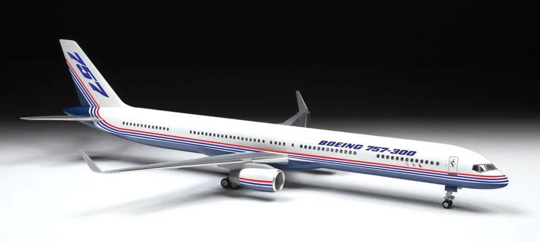 Boeing 757-300 Model Kit 1/144 Scale Plastic Airplane Assembly Hobby ...