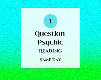 1? Psychic Email Reading,  + Free PDF Meditation Guide