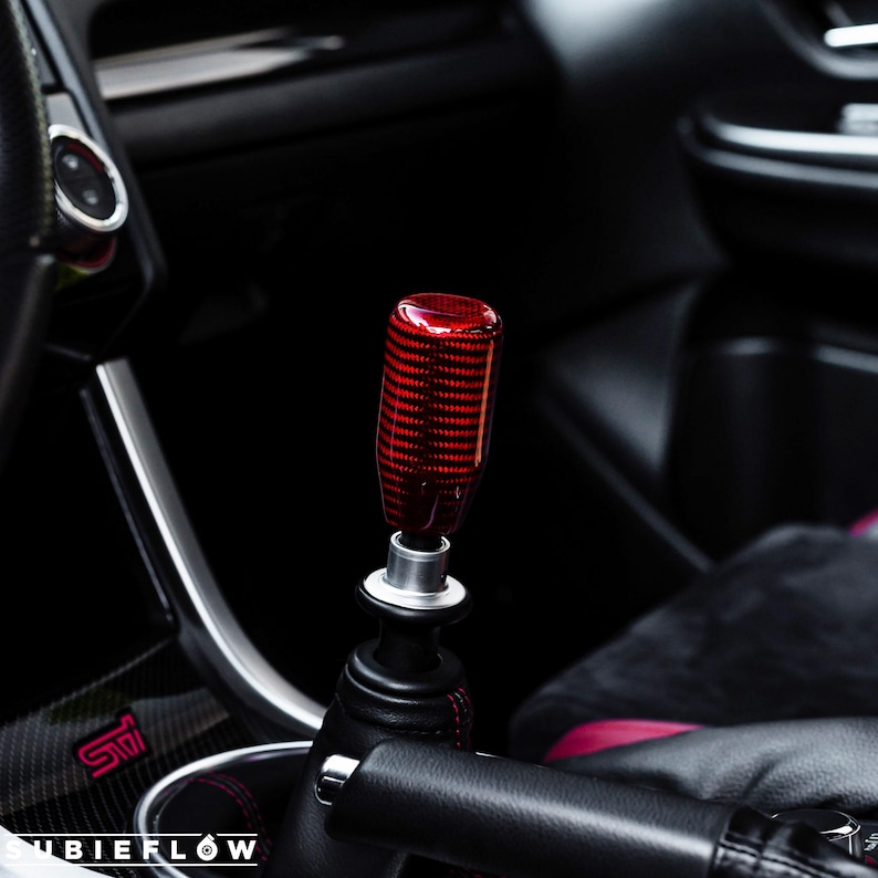 Pomello del cambio in fibra di carbonio – Compatibile con Subaru WRX / STI / BRZ - M12x1.25 immagine 5