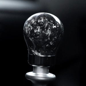 Pomo de cambio de fibra de carbono forjado con peso
