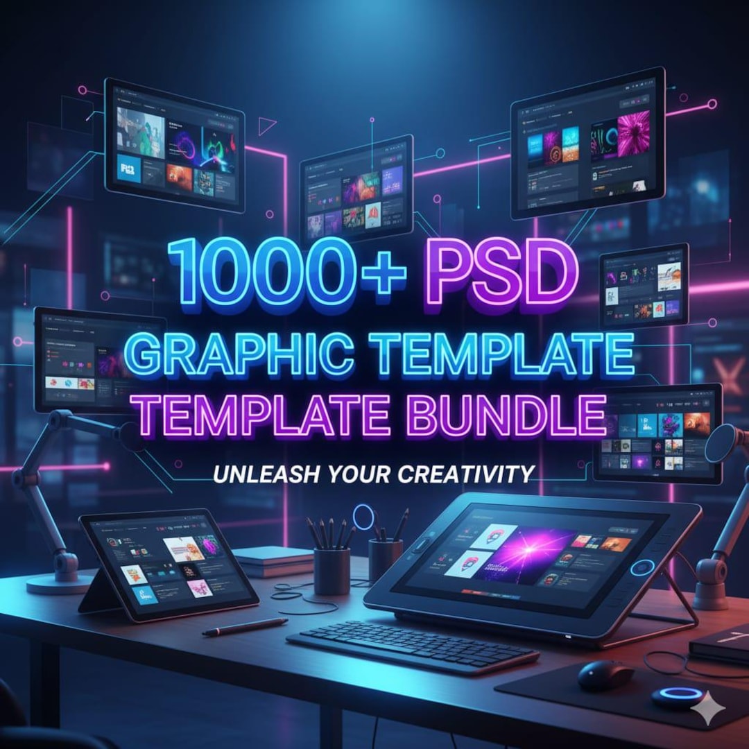 1000+ PSD Graphic Templates Bundle | Social Media, Flyers, Posters ...