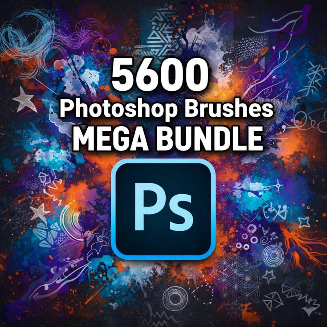 5600+ Photoshop Brushes Mega Bundle | Digital Art, Texture, Smoke ...