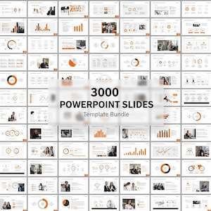 3000 PowerPoint Slide Templates Bundle | Pitch Deck, Marketing, Animated PPT, Professional Slides Pack