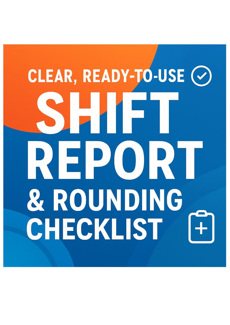 Chf Rounding Checklist Nurse Brain Sheet, Med Surg Report Sheet, Nursing Handoff & Rounding ...