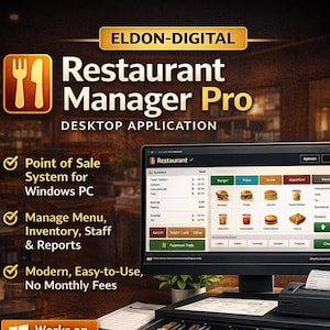 Restaurant Leiter Pro POS Tabelle Vorlage (Sofortiger Download)