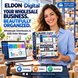 Multi-User Wholesale Order Manager Software, B2B Inventory, Quotes, Invoicing (Digital Download)