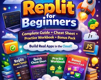Replit for Beginners: Coding Guide, Cheat Sheet, Workbook (PDF Download)