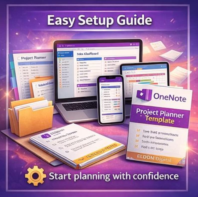 Onenote Task Ideas Onenote Project Planner Template, Task Tracker, Goal Planner (digital ...