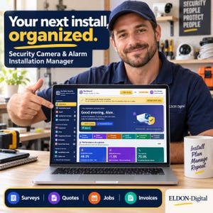 Multi-User Security Camera & Alarm Installation Manager Software for Windows and Mac