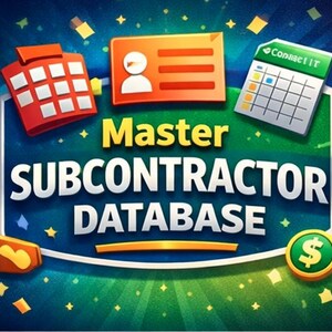 Advanced Subcontractor Database System | Excel & Google Sheets Template | Contractor Tracker | Insurance Compliance | Project Management image 3