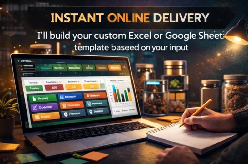 Custom Excel Google Sheets Template, Personalized Tracker, Budget ...