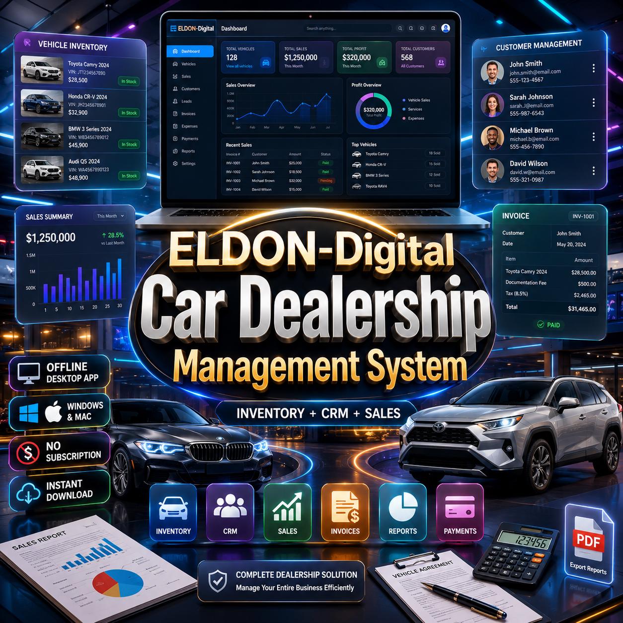Car Dealership Management Software | Inventory, CRM, Sales (windows/mac ...
