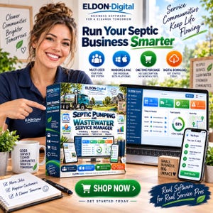 Septic Pumping Business Manager Software, Multi-User Scheduling, Dispatch, Invoicing (Digital Download)