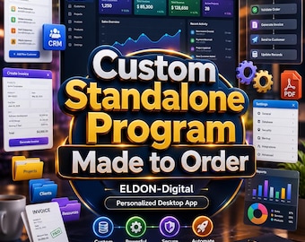 Software personalizzato per desktop – Programma di automazione aziendale (Windows/Mac)