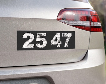 25 47- Car Magnet 10" x 3"