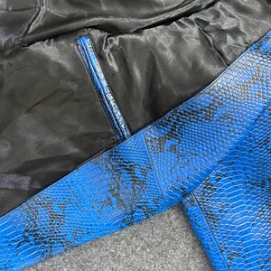 Chaleco de cuero azul para hombre con cierre a presión – Chaleco de estilo urbano informal de primera calidad, chaleco de motociclista con cremallera frontal, chaleco de cuero clásico de estilo motero para hombres y mujeres.