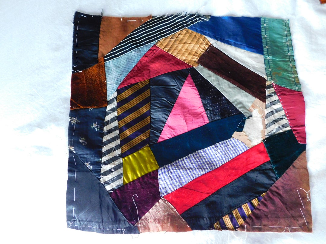 16 Vintage/antique Crazy Quilt Squares, Circa 1880s1900s, From the