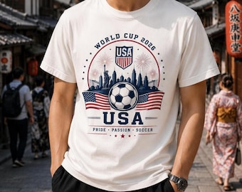 2026 Retro World Cup Shirt Comfort Colors, Soccer Tournament Gift Tee, Usa Canada Mexico Footbaal T-Shirt, World Cup Game Day Shirt