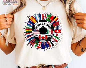2026 Retro World Cup Shirt Comfort Colors, Soccer Tournament Gift Tee, Usa Canada Mexico Footbaal T-Shirt, World Cup Game Day Shirt