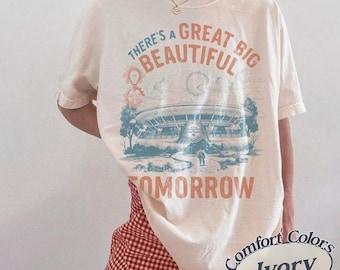 Comfort Colors® Vintage There’s a Great Big Beautiful Tomorrow Shirt, Disney Family Theme Park Tee, Vintage Carousel of Progress Tee